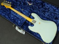 Fender Custom Shop Limited Edition 1960 Jazz Bass Relic Super Faded/Aged Sonic Blue_3