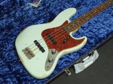 Fender Custom Shop Limited Edition 1960 Jazz Bass Relic Super Faded/Aged Sonic Blue_4