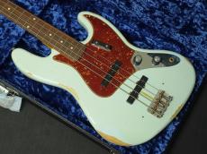 Fender Custom Shop Limited Edition 1960 Jazz Bass Relic Super Faded/Aged Sonic Blue_5