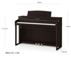 KAWAI CA401MW モカウォルナット調仕上げ_4