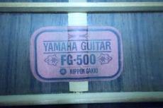 YAMAHA FG-500 / Red Label Flagship Model・Solid Spruce Top・Solid Jacaranda Back・Jacaranda Side・Original Covered Peg・Maple Multi Binding・Ebony fingerboard and Bridge・Full Original Condition【With Original Hard _16