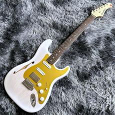 Red House General S/SSH Hollow Trans White Burst_2