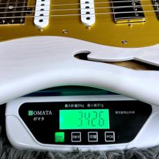 Red House General S/SSH Hollow Trans White Burst_11