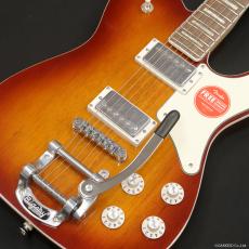 Squier Paranormal Troublemaker Telecaster Deluxe Bigsby, Laurel Fingerboard, Honey Sunburst_9