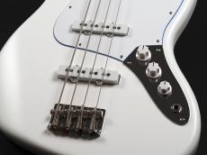 Fender Made in Japan Limited Hybrid II Jazz Bass Blanc Rosewood Fingerboard ~White~_6