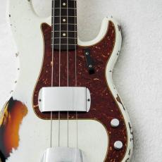 Fender Custom Shop 1960 Precision Bass Heavy Relic Olympic White on 3 Color Sunburst 【2020年製・USED】【4.06kg】