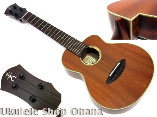 aNueNue [aNN-UC110 Green Bird]コンサート 中南米産マホガニー単板 カッタウェイ