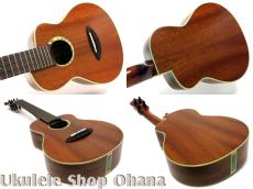 aNueNue [aNN-UC110 Green Bird]コンサート 中南米産マホガニー単板 カッタウェイ_3