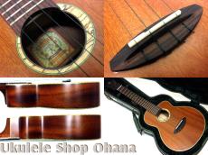 aNueNue [aNN-UC110 Green Bird]コンサート 中南米産マホガニー単板 カッタウェイ_4