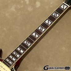 D'Angelico Deluxe Series Deluxe Mini DC P-90, Satin Trans Wine_6