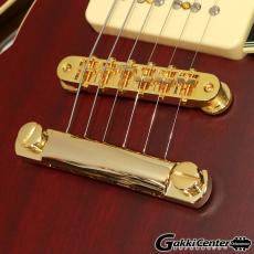D'Angelico Deluxe Series Deluxe Mini DC P-90, Satin Trans Wine_7