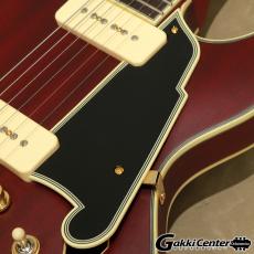 D'Angelico Deluxe Series Deluxe Mini DC P-90, Satin Trans Wine_9