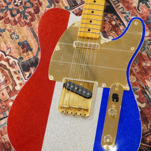 Fender Limited Edition Buck Owens Telecaster Red, Silver and Blue Sparkle【特価】