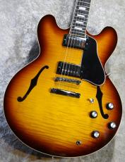 Gibson ES-335 Figured Iced Tea 【3.47kg】【2025年製/中古】【極上フィギュアードメイプル、漆黒指板】
