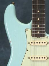 Fender Custom Shop 2020 Namm Limited 1960 Stratocaster Relic Faded Aged Daphne Blue_6