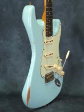 Fender Custom Shop 2020 Namm Limited 1960 Stratocaster Relic Faded Aged Daphne Blue_16