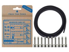 Free The Tone SL-5SL-NI-55K Niickel ソルダーレスプラグキット CU-5050用 3m S,L 各5個入り