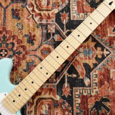 Squier Squier Sonic Mustang, Maple Fingerboard, White Pickguard / Daphne Blue_5