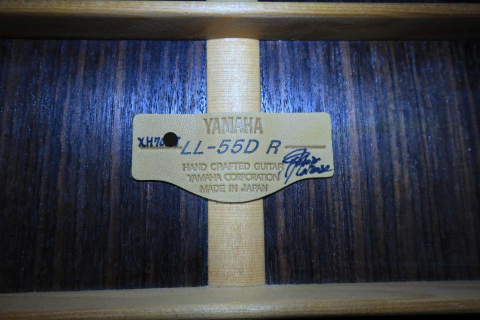 YAMAHA LL-55D.R Custom / Flagship Model・Abalone Trim and Rosette・Solid Premium grade Ezo Spruce Top・Solid Solid Premium grade Rosewood Side and Back 【With Original Hard Case】  2000年製_13