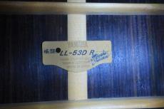 YAMAHA LL-53D.R Custom /  Head Inlay・Abalone Trim and  Rosette・Maple Binding・Ebony Fingerboard and Bridge・Premium Grade Ezo Spruce Top・Premium Grade Indian Rosewood Side and Back 【With Original Hard Case】 20_13