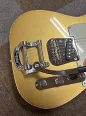 Squier Classic Vibe Custom Telecaster SH with Bigsby, Parchment Pickguard, Aztec Gold_5