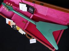 Gibson Custom Shop 1958 Korina Flying V Reissue VOS Inverness Green White Pickguard GH_7