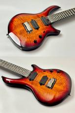 Sterling by MUSIC MAN 【新品特価!】【7-STRING】SBMM MAJ270XFM-BOB Blood Orange Burst Flame Top #240309752【3.04㎏】_6
