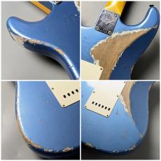 Fender Custom Shop 1960 Stratocaster Heavy Relic - Lake Placid Blue Over Olympic White #CZ588181_8