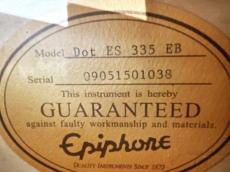 Epiphone Limited Edition ES-335 Block 2009 2009年製 【返品OK】[TMS01]【箕面店在庫】_9