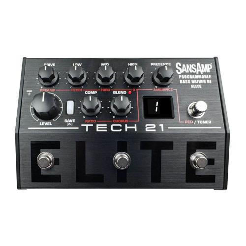 TECH21 SansAmp Programmable Bass Driver ELITE | PBDR-EL《ベース用プリアンプ/DI》【オンラインストア限定】