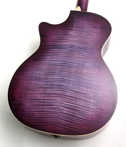 Taylor 【秋のBIGセール!】NAMM Show 2024 Custom C14ce【極杢フレイムメイプル×ライラックワイン】【背中で語るカスタムモデル】