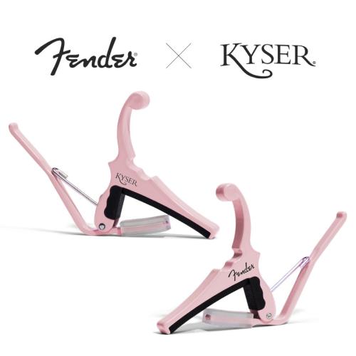 Fender  × Kyser  "Classic Color" QUICK-CHANGE ELECTRIC CAPO -Shell Pink-