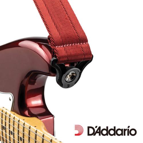 PLANET WAVES by D'Addario Auto Lock Guitar Strap -Blood Red- │ ギターストラップ