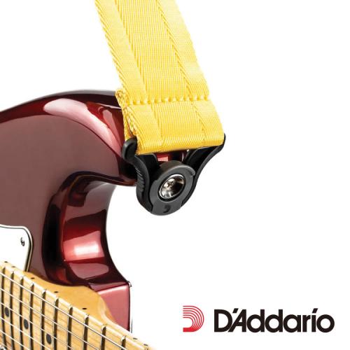 PLANET WAVES by D'Addario Auto Lock Guitar Strap -Mellow Yellow- │ ギターストラップ