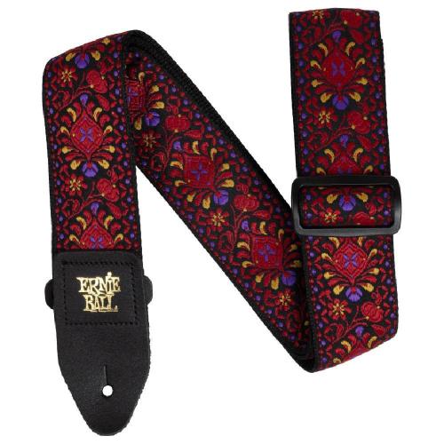 ERNIE BALL Jacquard Straps #P05369 Crimson Royal Bloom 《ギターストラップ》【オンラインストア限定】