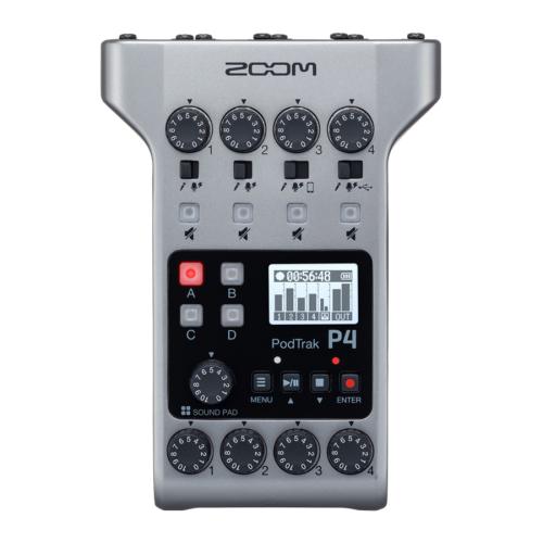 ZOOM PodTrak P4 ポッドキャスト用ポータブルマルチトラックレコーダー