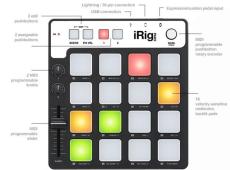 IK Multimedia iRig Pads 【MIDIコントローラー】【オンラインストア限定】_3