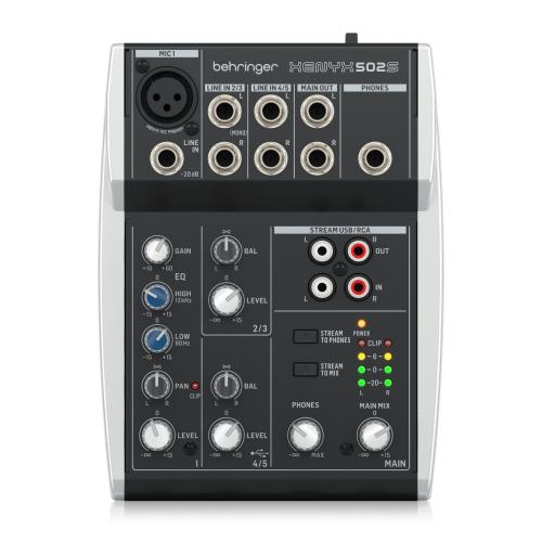 BEHRINGER XENYX 502S《USB I/O 搭載 5ch アナログミキサー》【オンラインストア限定】