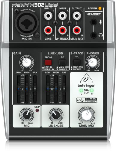 BEHRINGER 302USB XENYX《USB I/O 搭載 アナログミキサー》【オンラインストア限定】