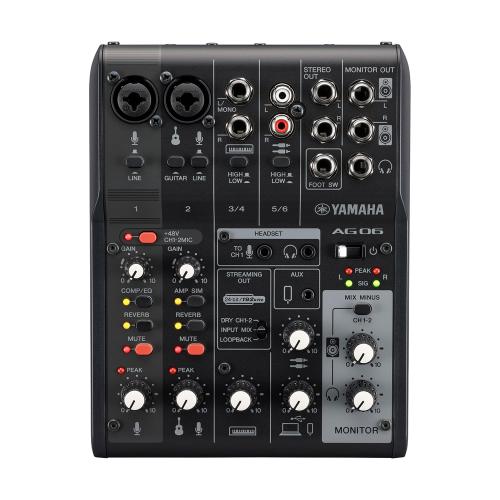 YAMAHA AG06MK2 Live Streaming Mixer -Black(ブラック)-【オンラインストア限定】