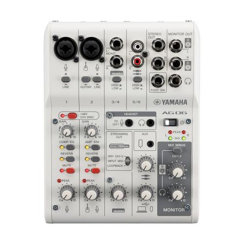 YAMAHA AG06MK2 Live Streaming Mixer -White(ホワイト)-【オンラインストア限定】