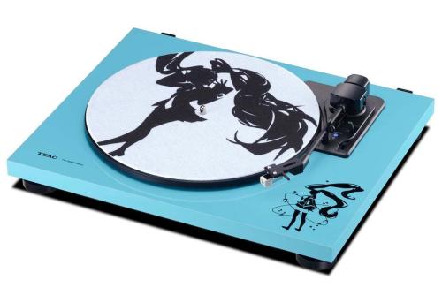 TEAC -初音ミクデザイン- TN-180BT-MIKU "Bluetoothトランスミッター搭載 アナログターンテーブル"