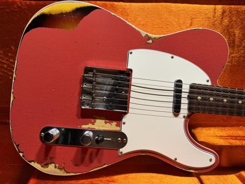 Fender Custom Shop  '60 Telecaster Custom - Handwound Pick-Ups / Fiesta Red Over 3-Tone Sunburst / Heavy Relic