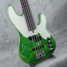 Owl Mark Strings OWL-PB / "DROP"series "Scarab" Metallic Green Burst w/Green Paisley_3