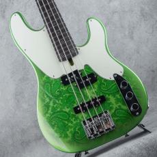 Owl Mark Strings OWL-PB / "DROP"series "Scarab" Metallic Green Burst w/Green Paisley_4