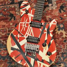 EVH Limited Edition Wolfgang Special Striped Series, Ebony Fingerboard, Red, Black, and White, Aged