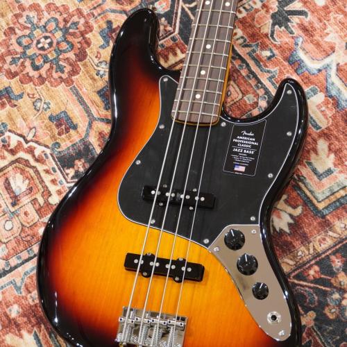Fender American Professional Classic Jazz Bass, Rosewood Fingerboard, 3-Color Sunburst 【特価】