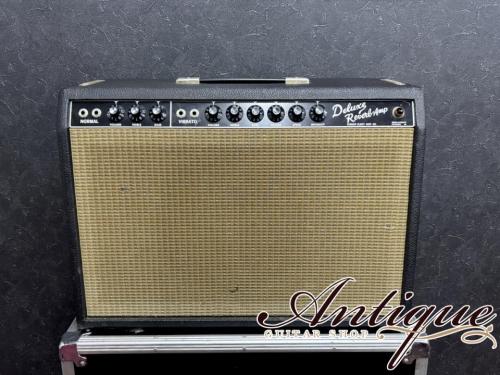 Fender Deluxe Reverb Early 1964 Black Face /No Logo & No Input Number w/OFS&Tour Case “Exceptionally Clean Condition"