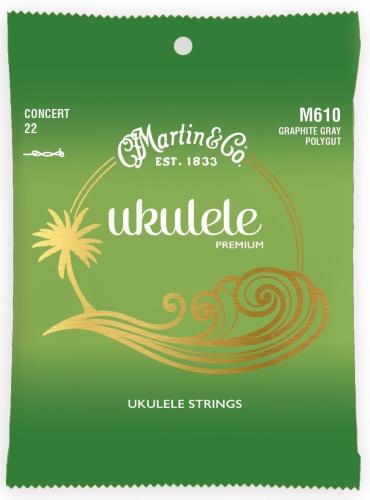 Martin M610 UKULELE PREMIUM STRINGS Graphite Gray Polygut CONCERT【コンサート/ウクレレ弦】