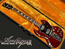 Gibson SG Standard 1970 Cherry Red /Stickered Numbered PAF & Maestro 3.42kg "Full-Original & Virgin Solder"